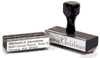 Traditional Wood Handle Rubber Stamp